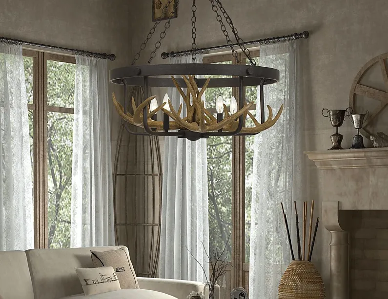 Canewood Brown Chandelier