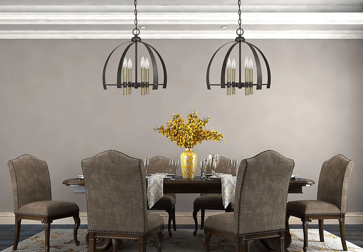 Gateworth Bronze Chandelier