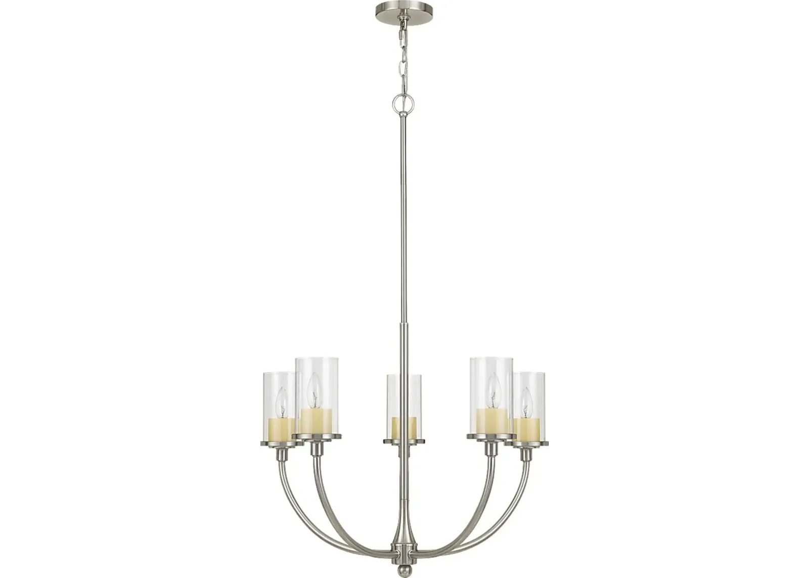 Gaylord Court Nickel Chandelier