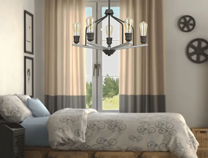 Pond Cove Bronze Chandelier