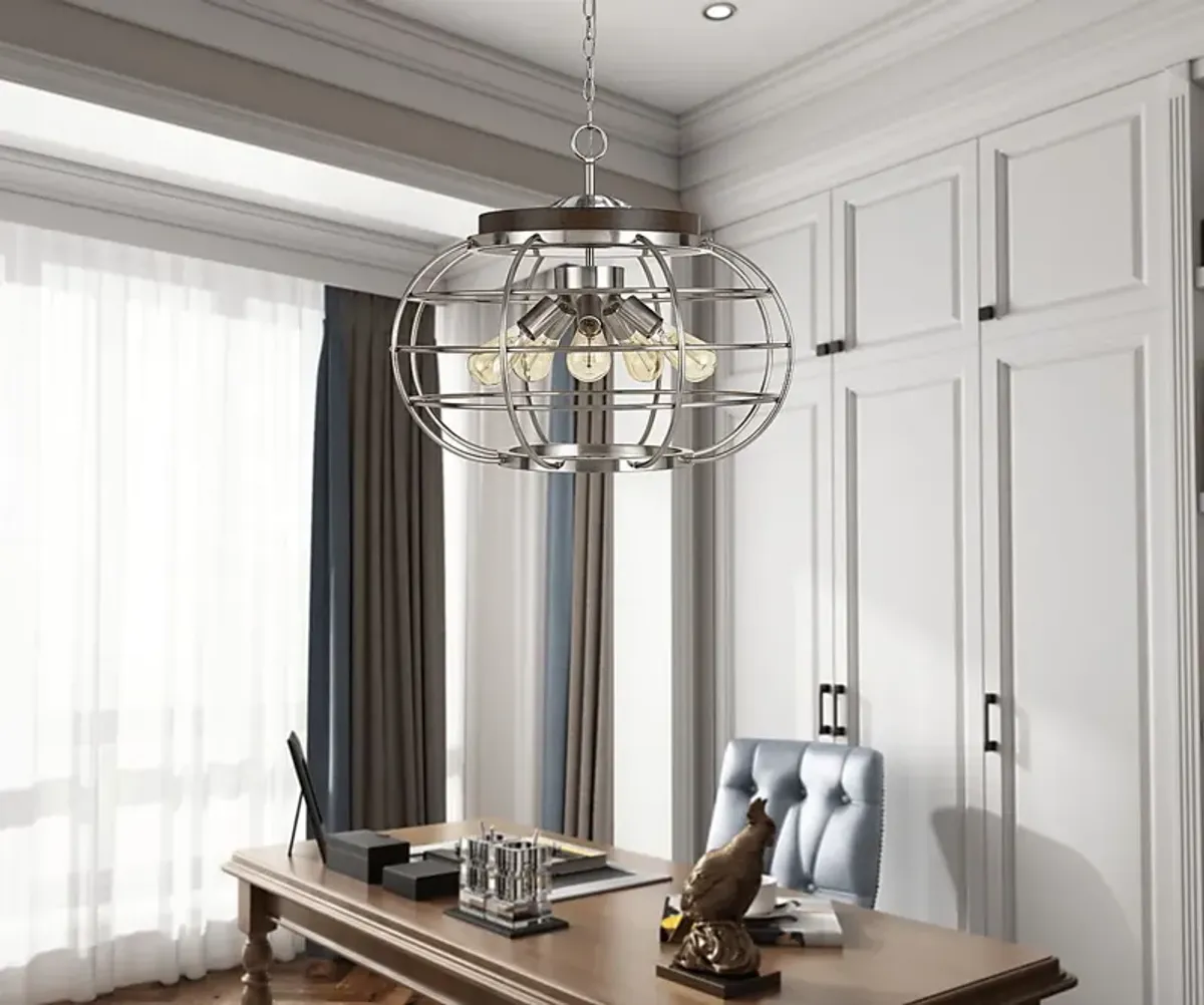 Gisbourne Nickel Chandelier