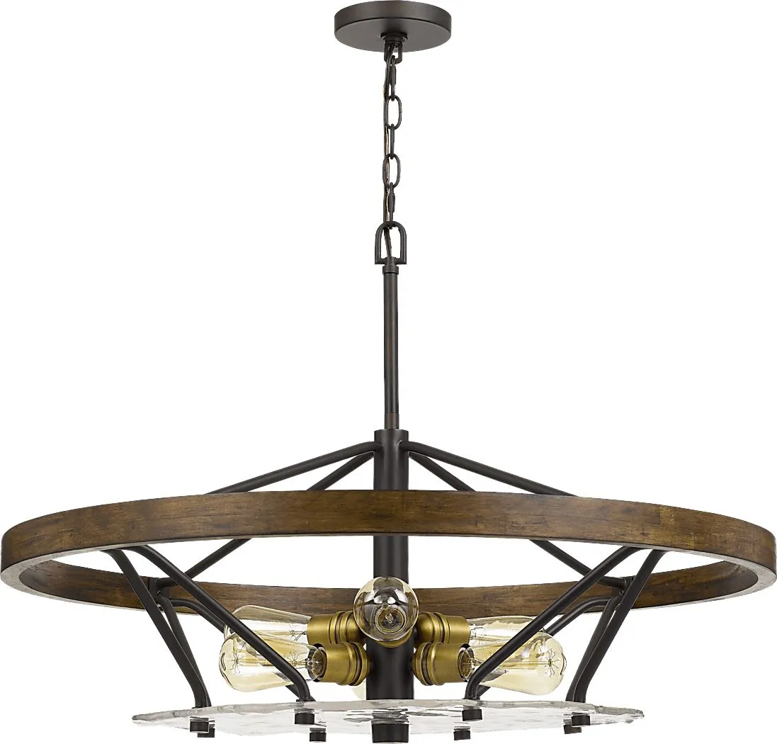 Fountain Village Bronze Chandelier