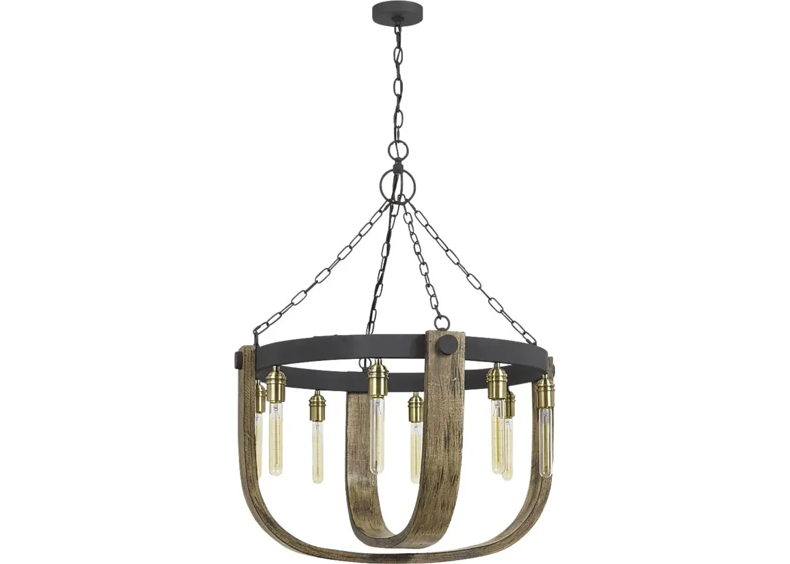 Harlingen Circle Oak Chandelier