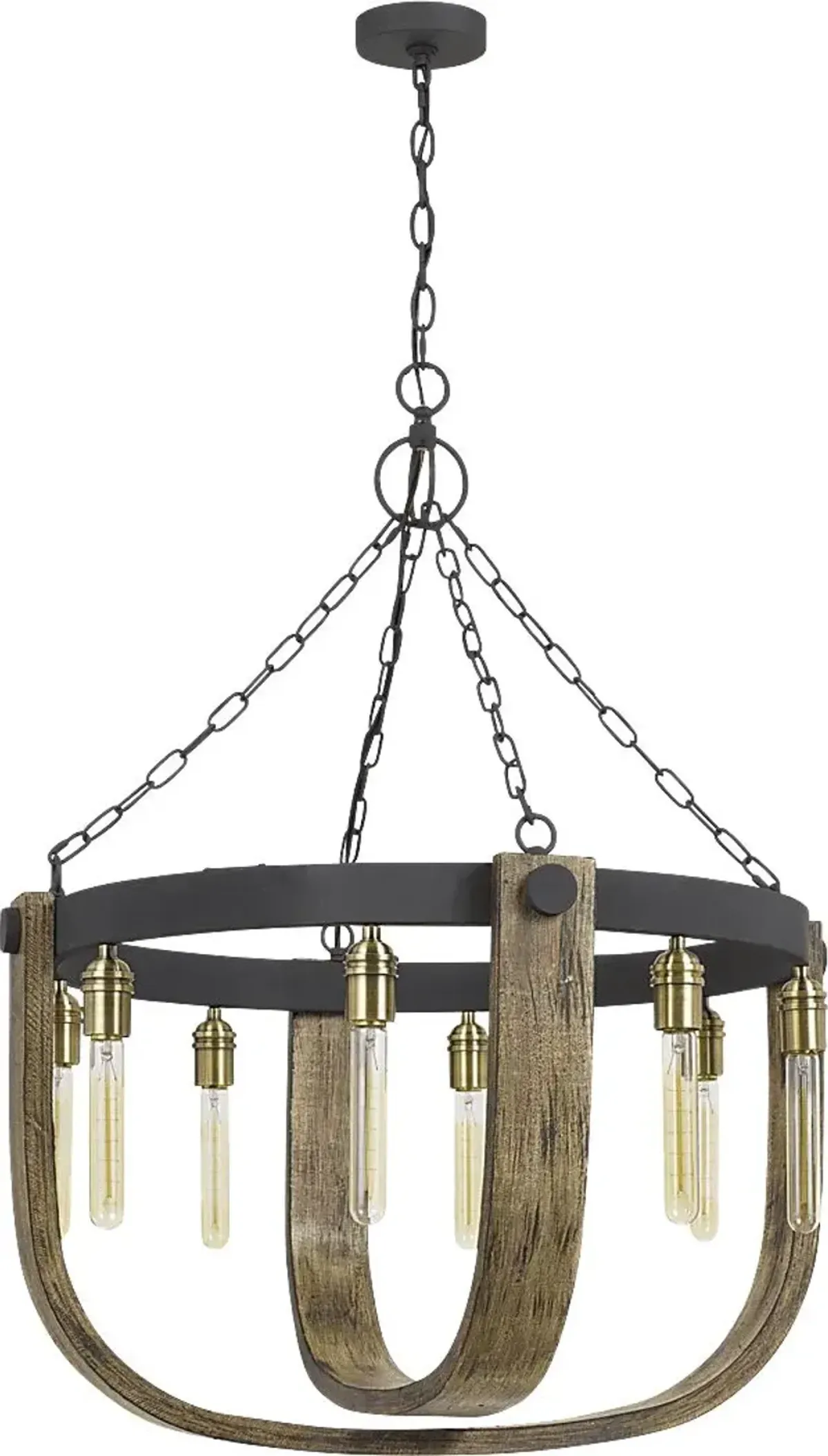 Harlingen Circle Oak Chandelier