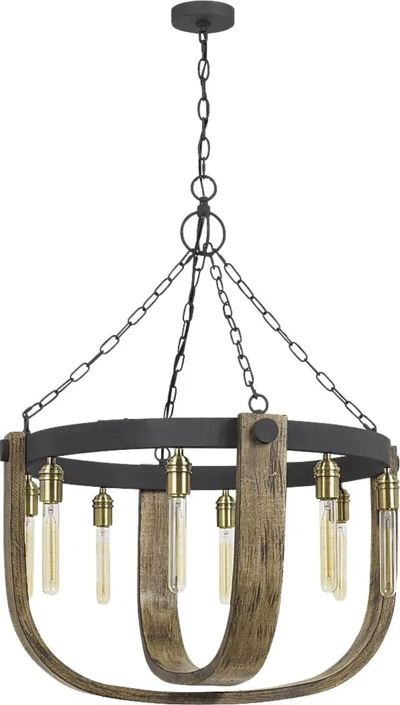 Harlingen Circle Oak Chandelier