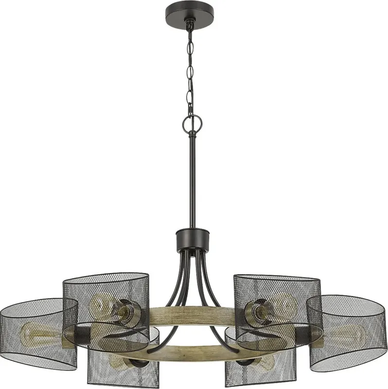 Haven Oaks Place Black Chandelier