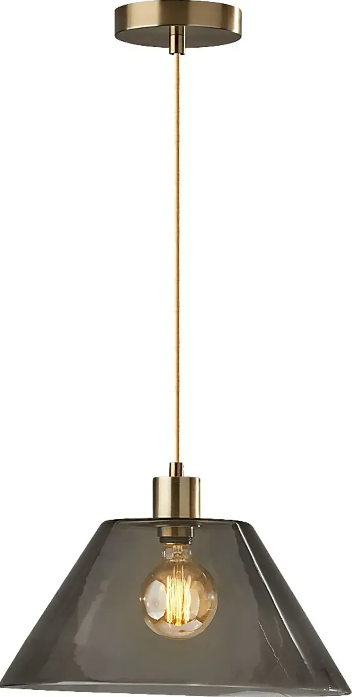 Jacelyn Point Brass Pendant