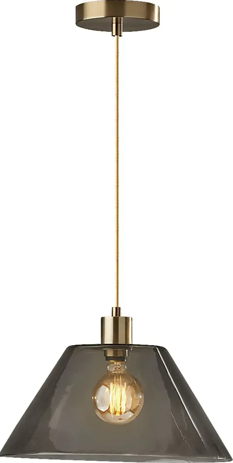 Jacelyn Point Brass Pendant