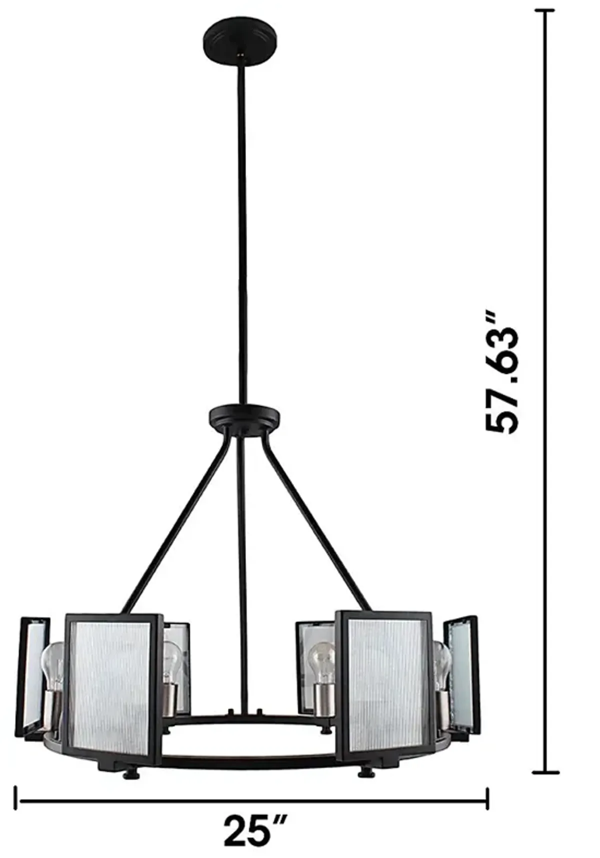 Feara Shade Black Chandelier