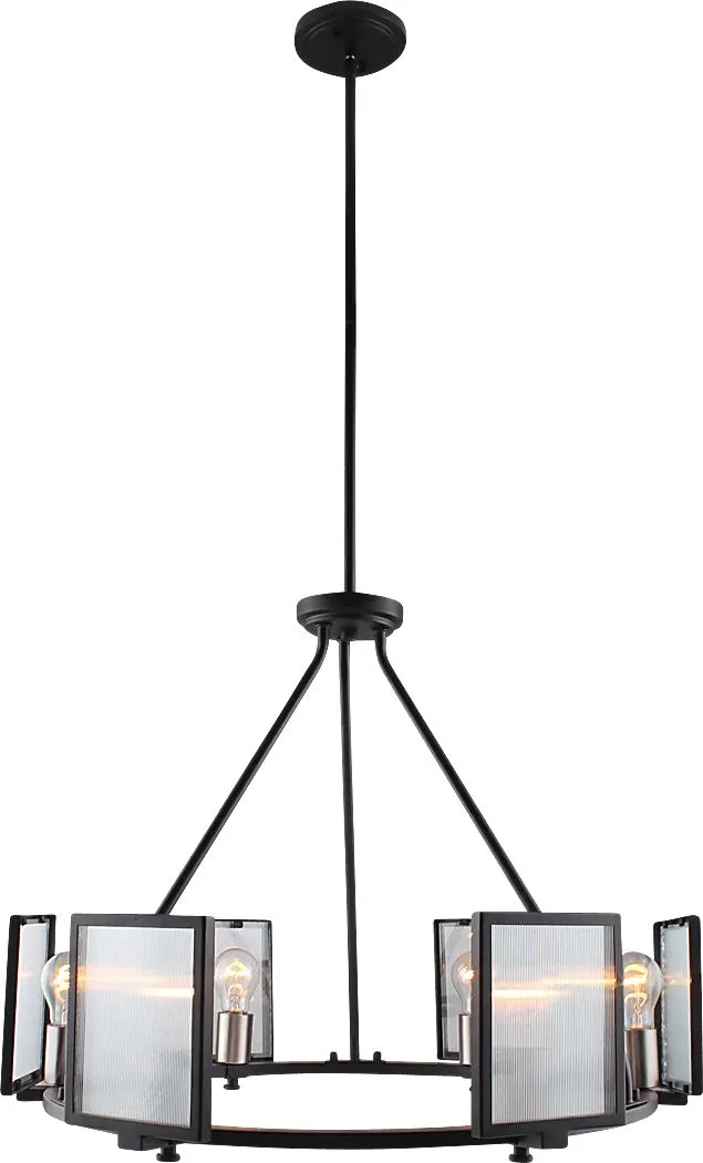 Feara Shade Black Chandelier