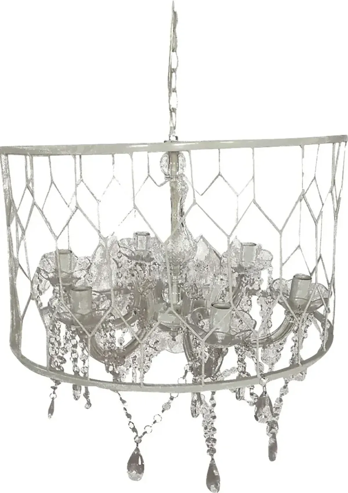 Grand Summit Way White Chandelier