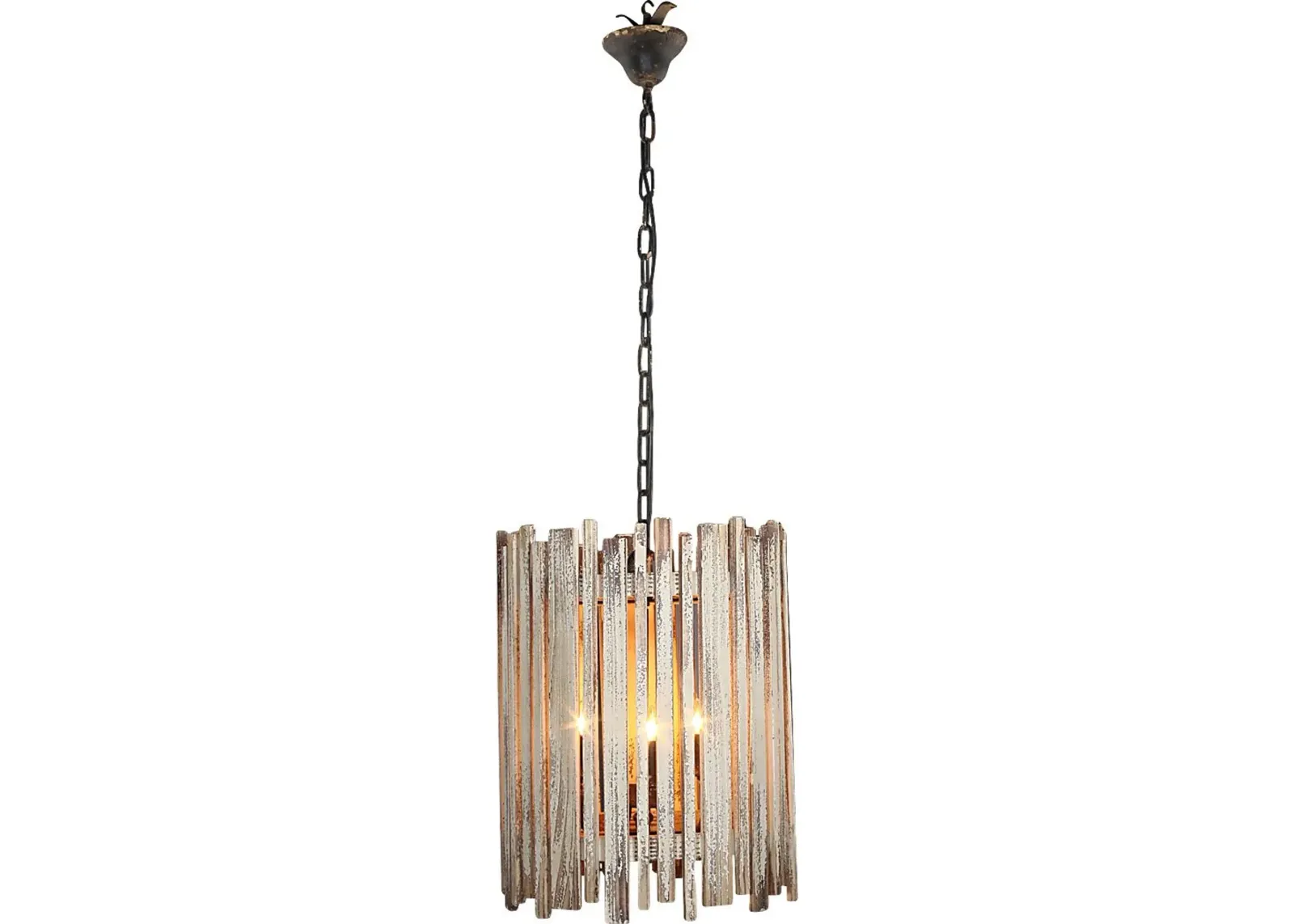 Ranch Creek Lane White Chandelier