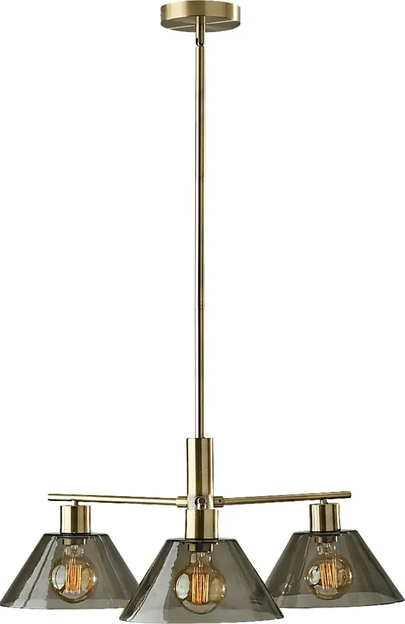 Jacelyn Point Brass Chandelier