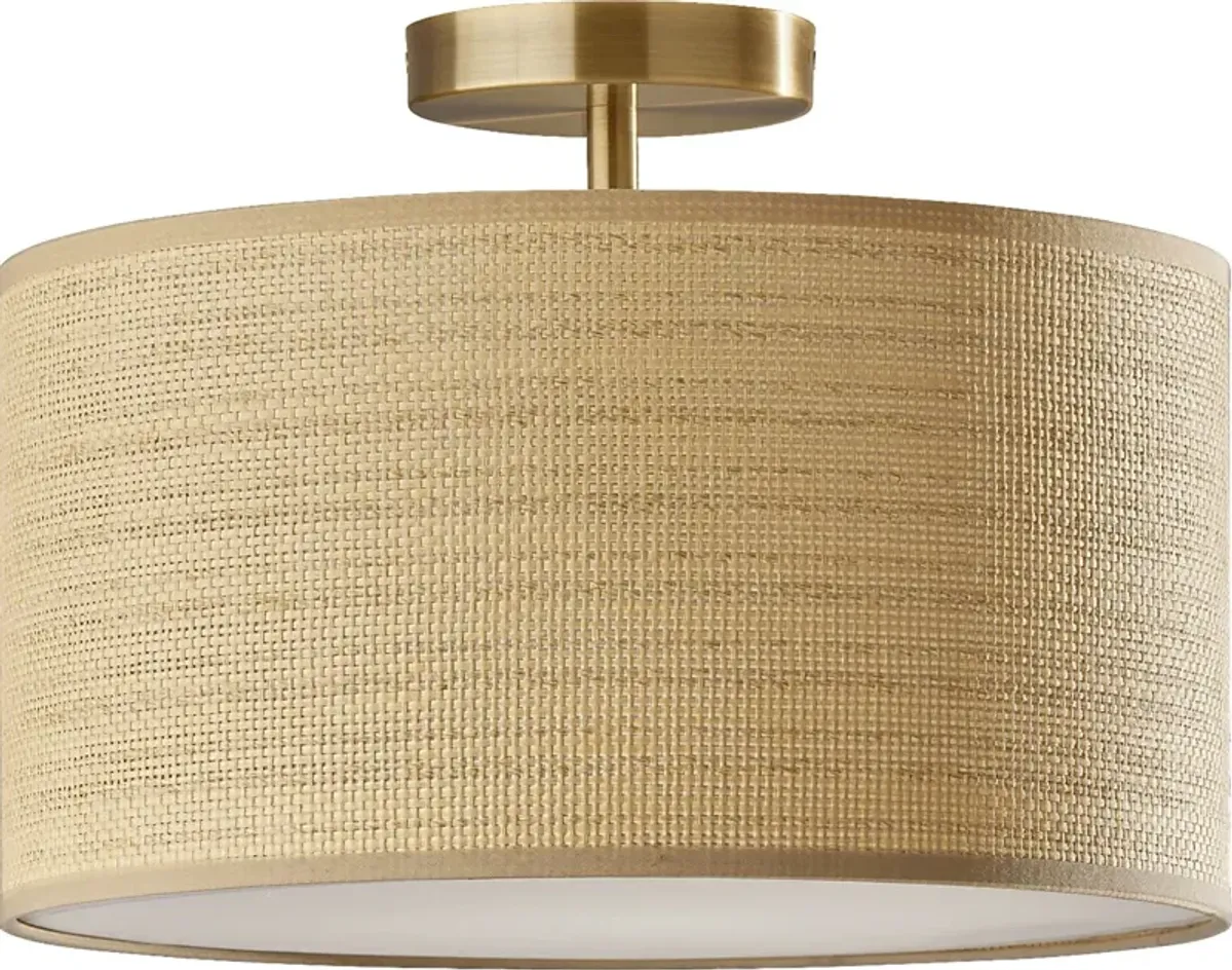 Pacifica Circle Brass Pendant