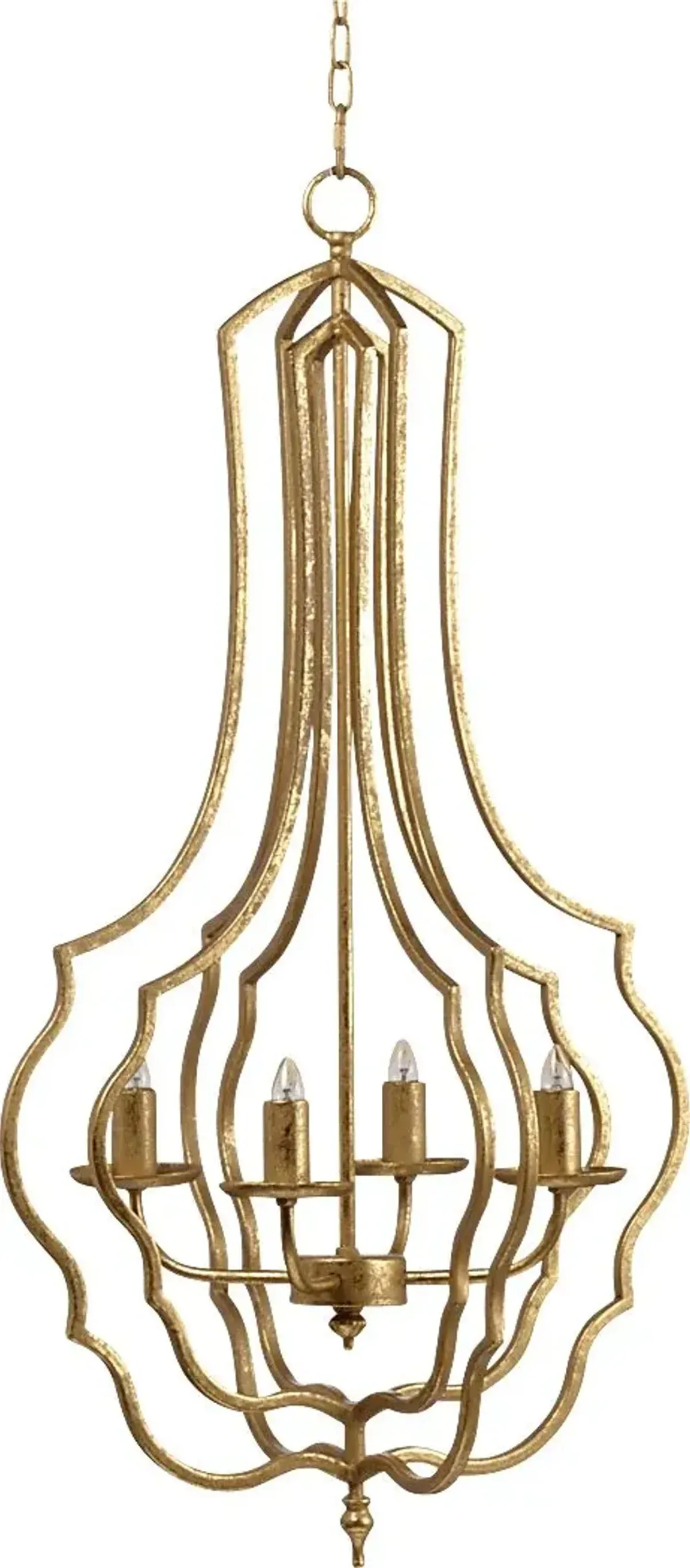 Kewanee View Gold Chandelier