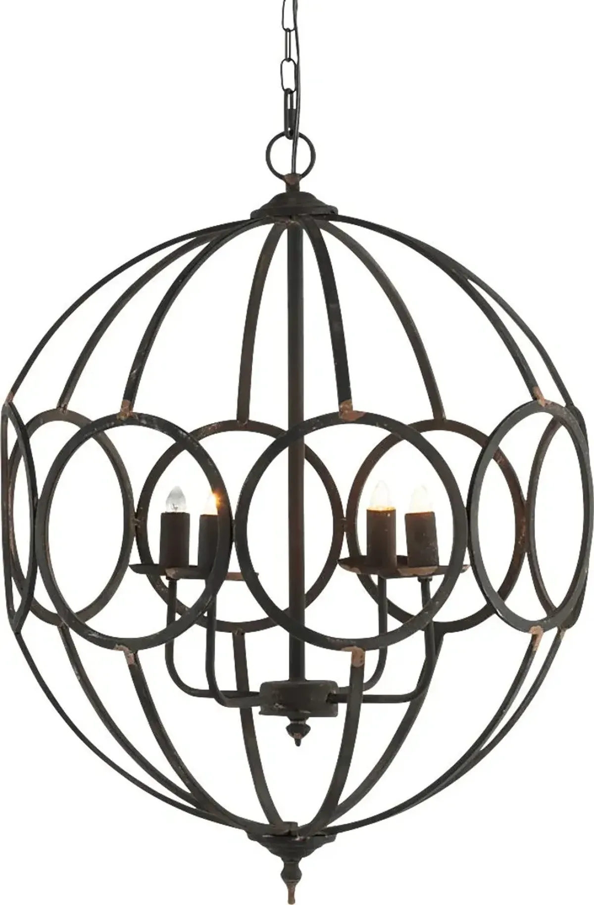 Massaro Bay Black Chandelier