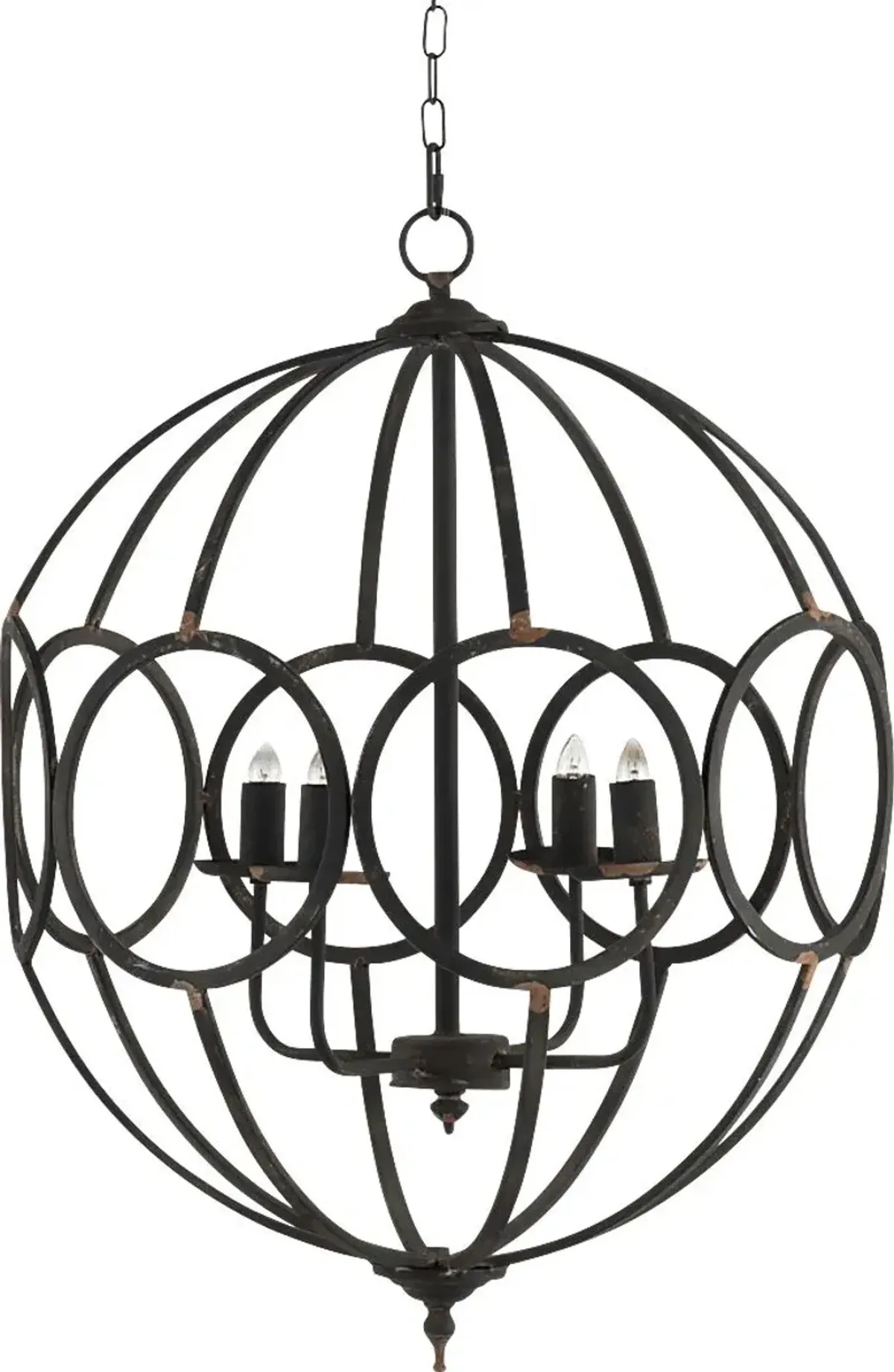 Massaro Bay Black Chandelier