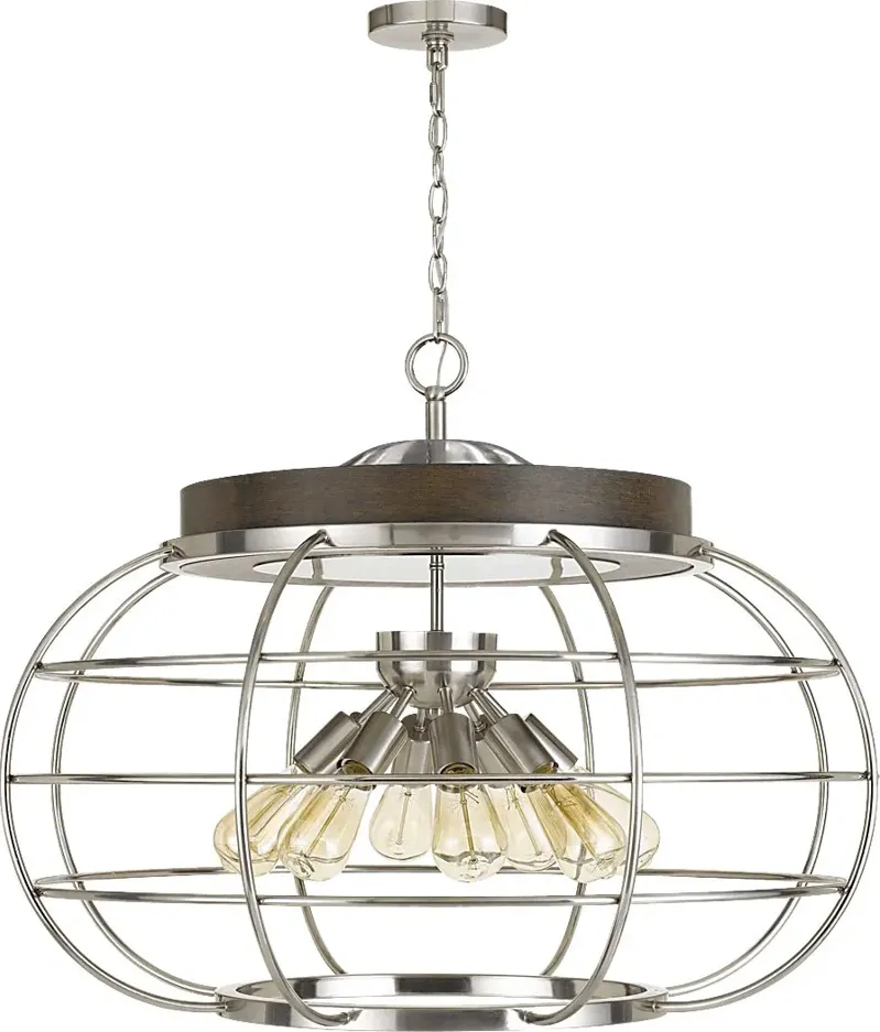 Glasshouse Nickel Chandelier