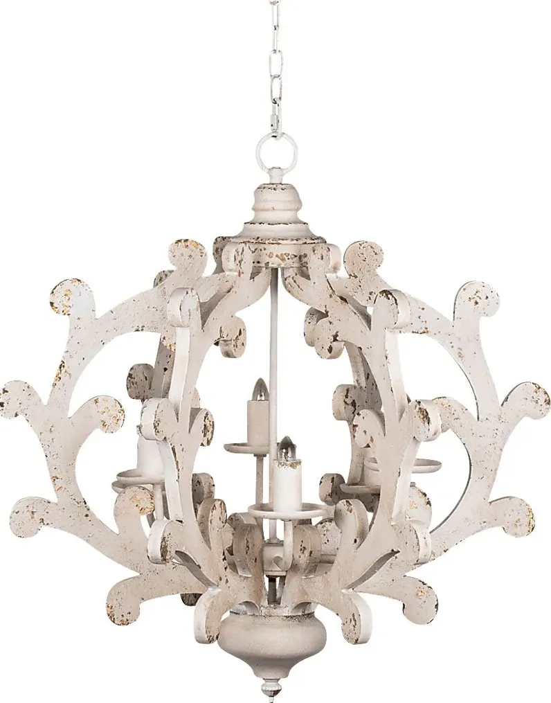 Thicket Cay White Chandelier
