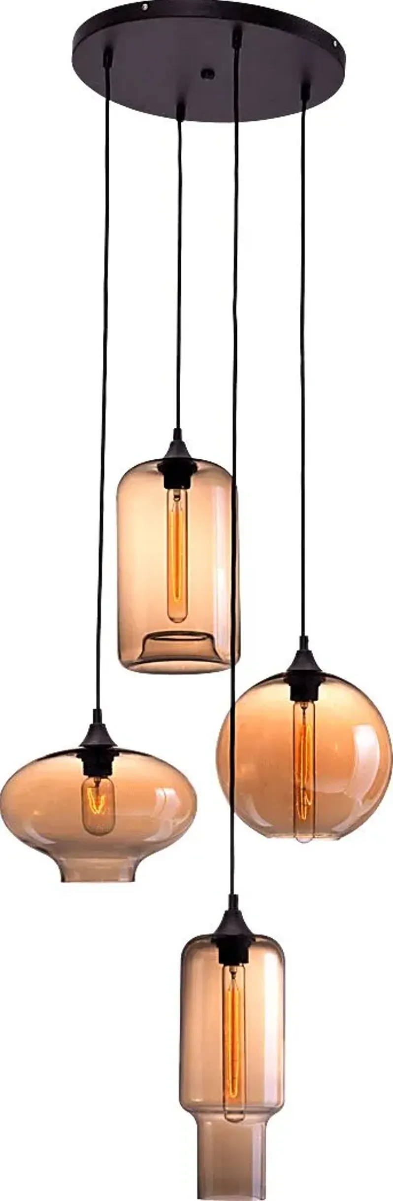 Apollo Cove Amber Chandelier