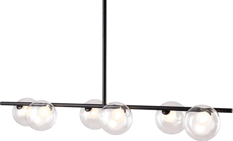 Almond Trail Black Chandelier