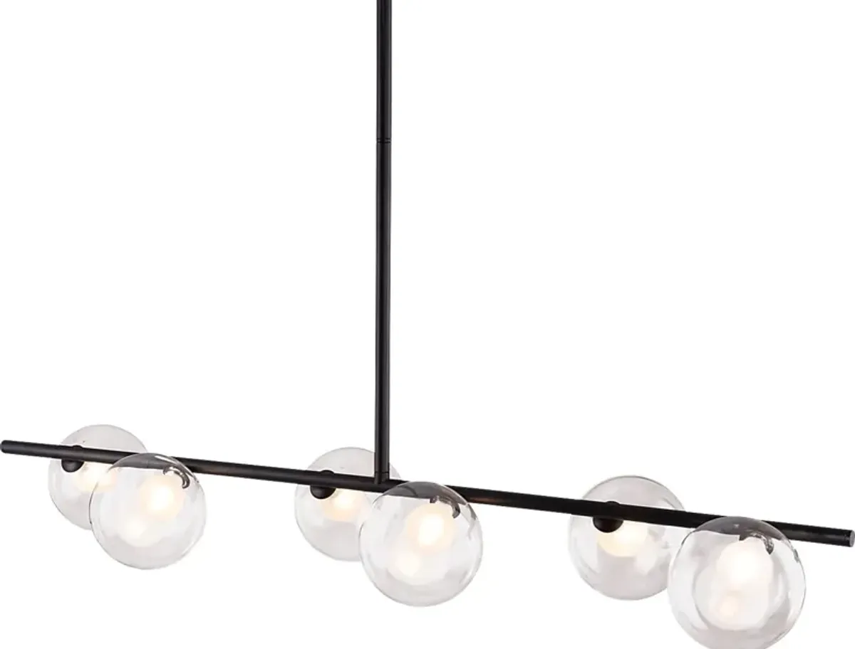 Almond Trail Black Chandelier