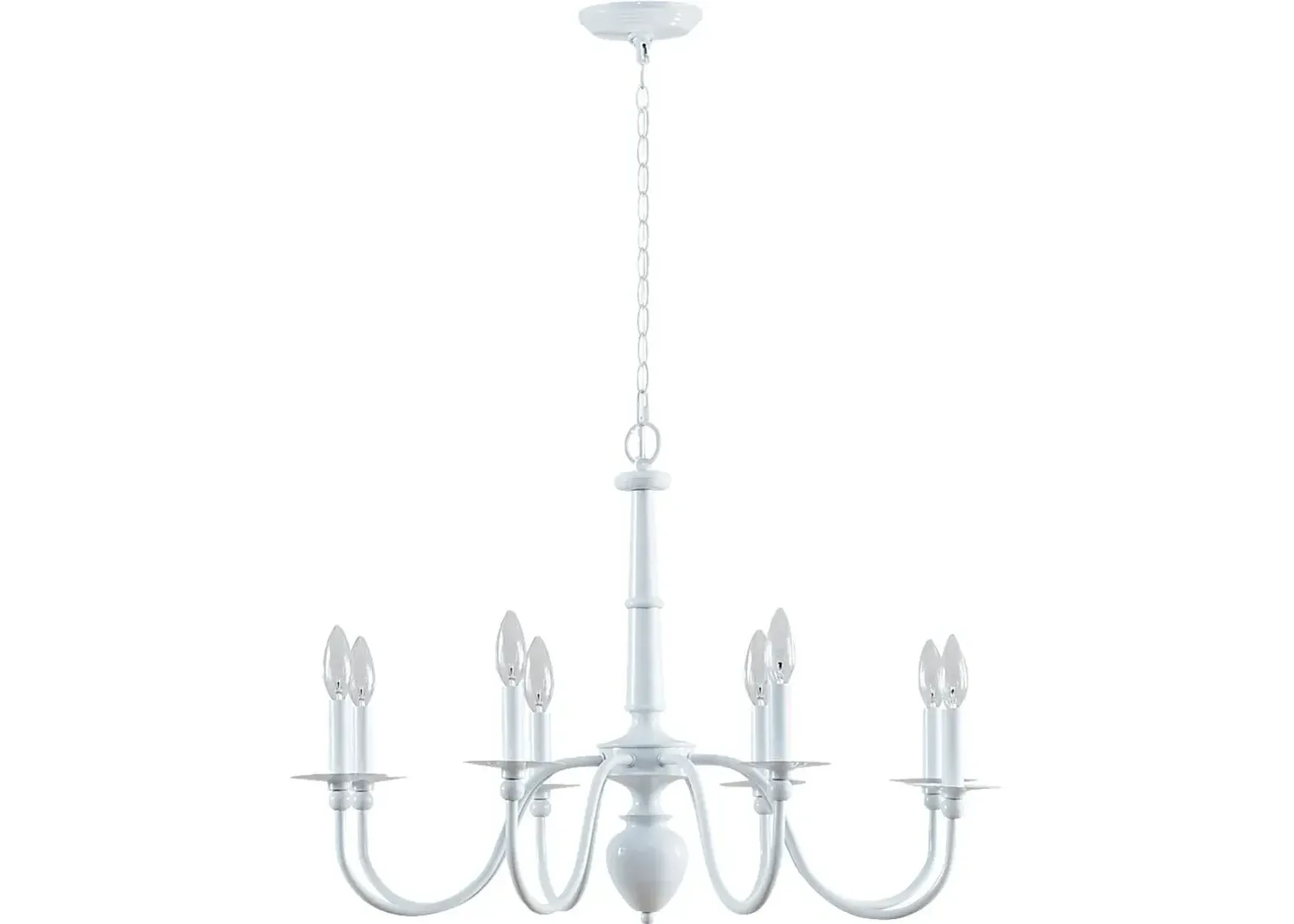 Balfour Oaks White Chandelier