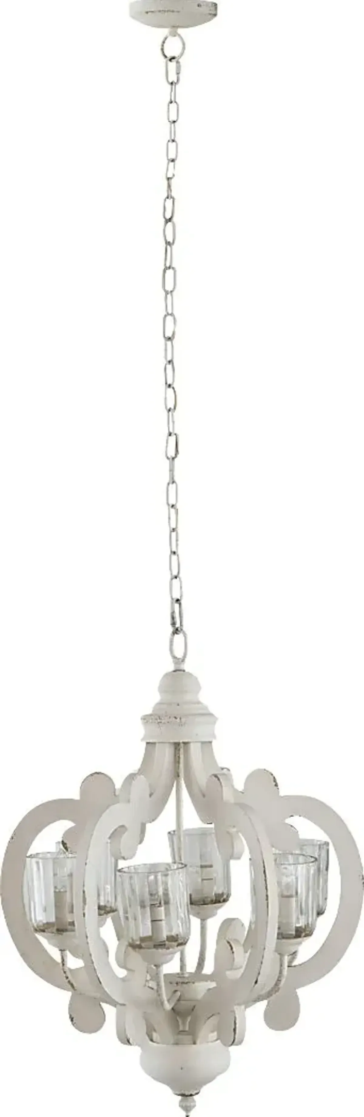 Leda Post Cream Chandelier