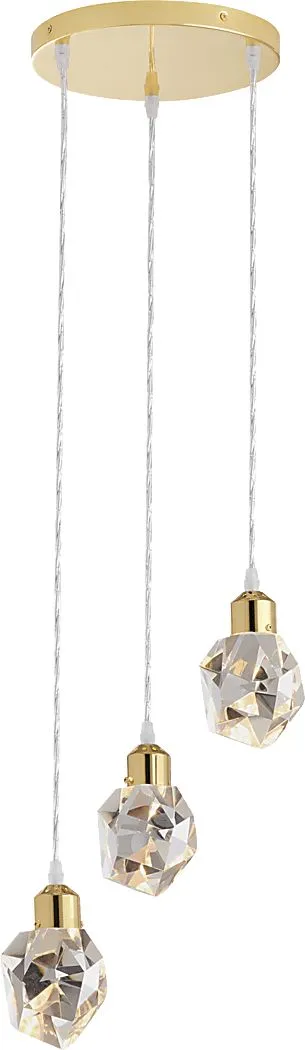 Divot Summit Brass Pendant