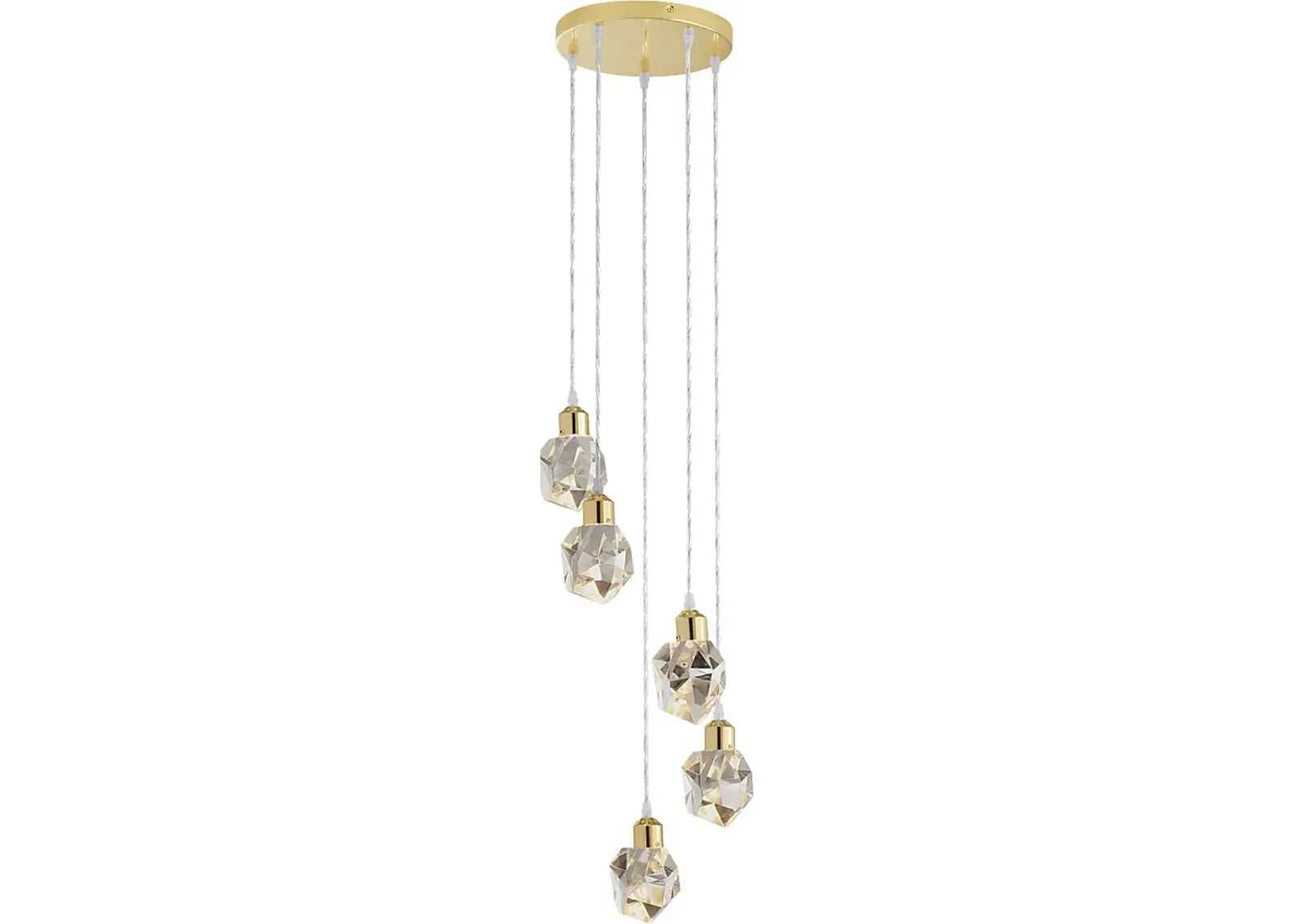 Divot Summit Gold Chandelier