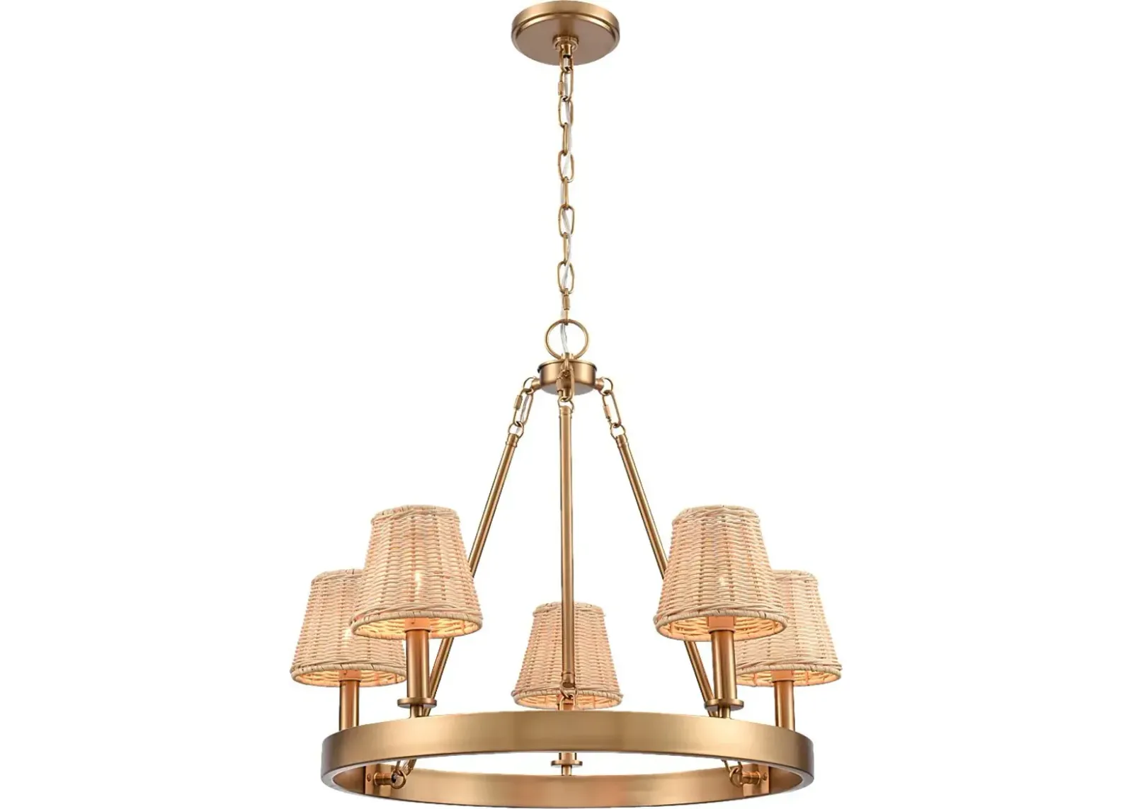 Sunray Nest Gold Chandelier