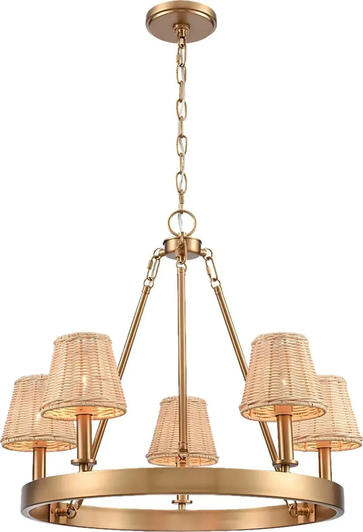 Sunray Nest Gold Chandelier