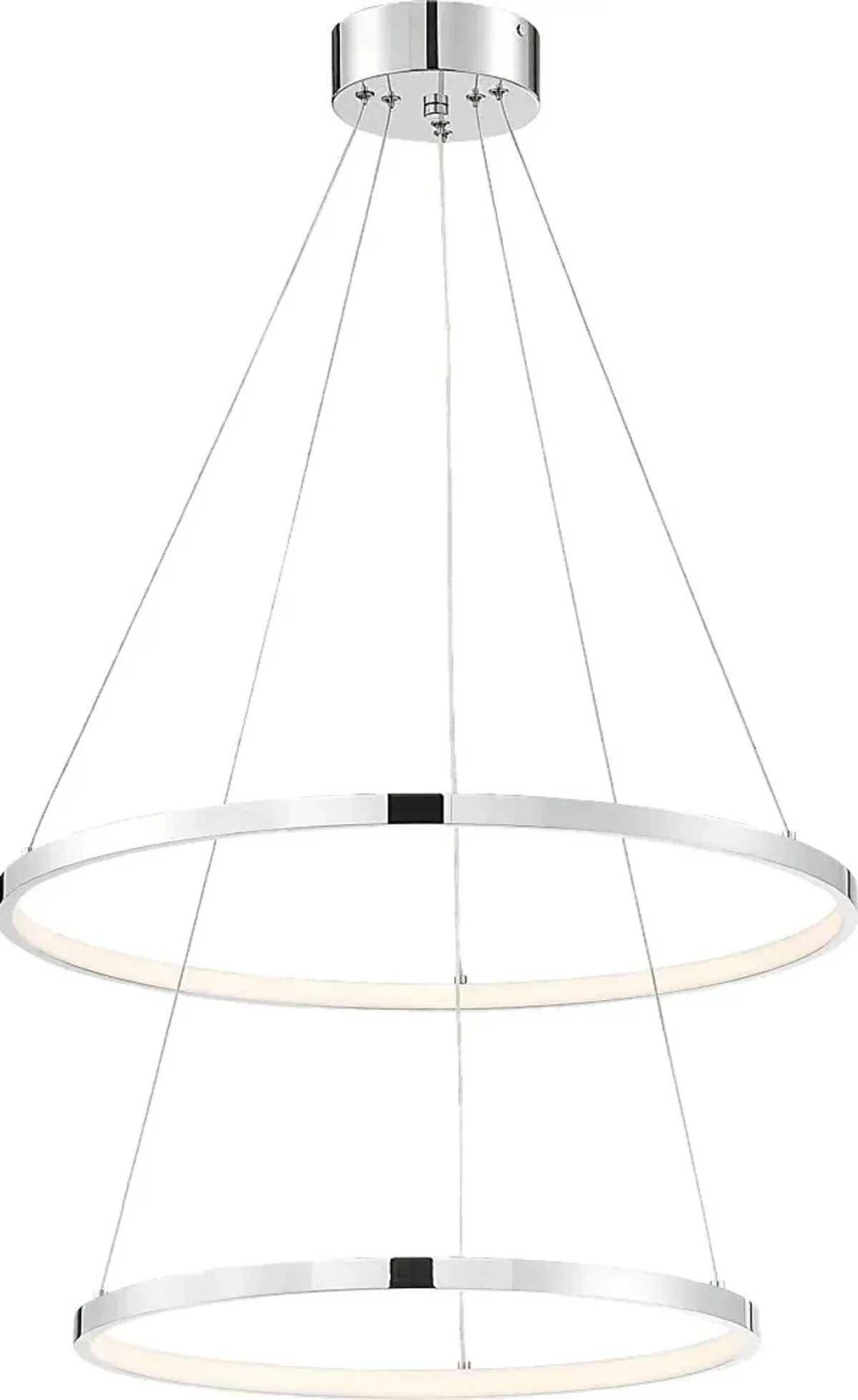 Riga Peak Silver Chandelier