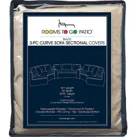 Rialto 3 Pc Patio Curved Sectional Cover