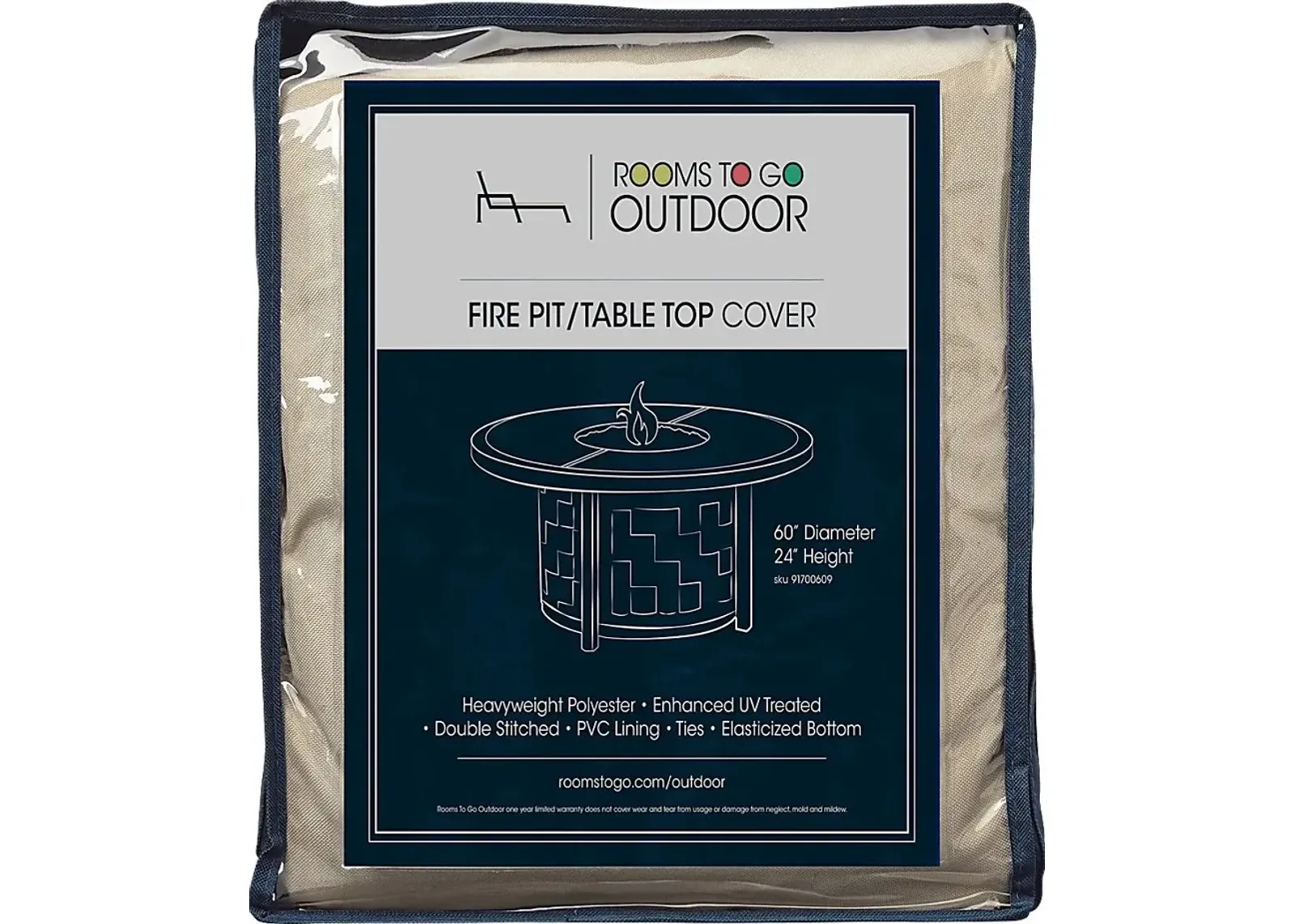 Patio 60 in. Fire Pit Cover