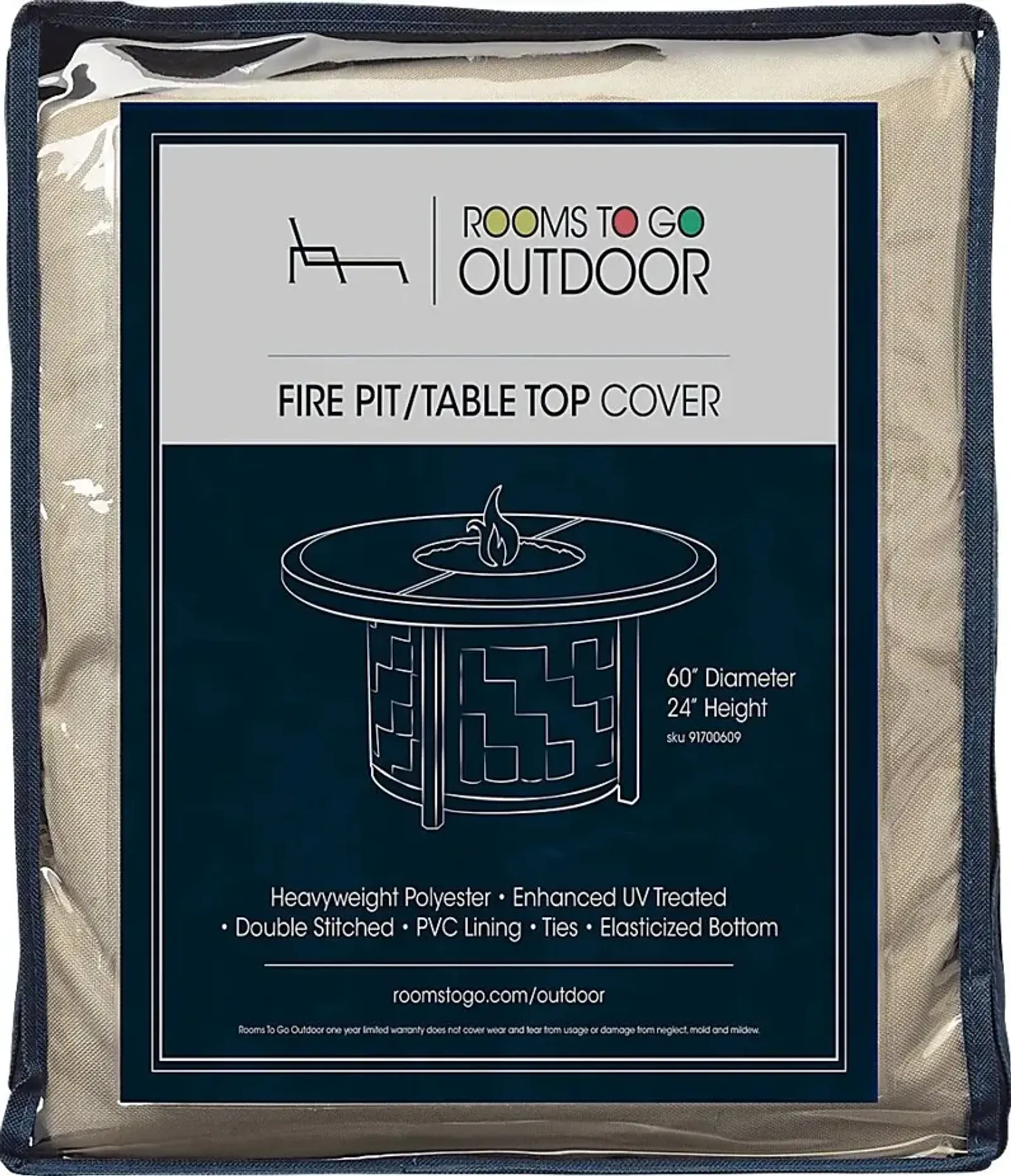 Patio 60 in. Fire Pit Cover