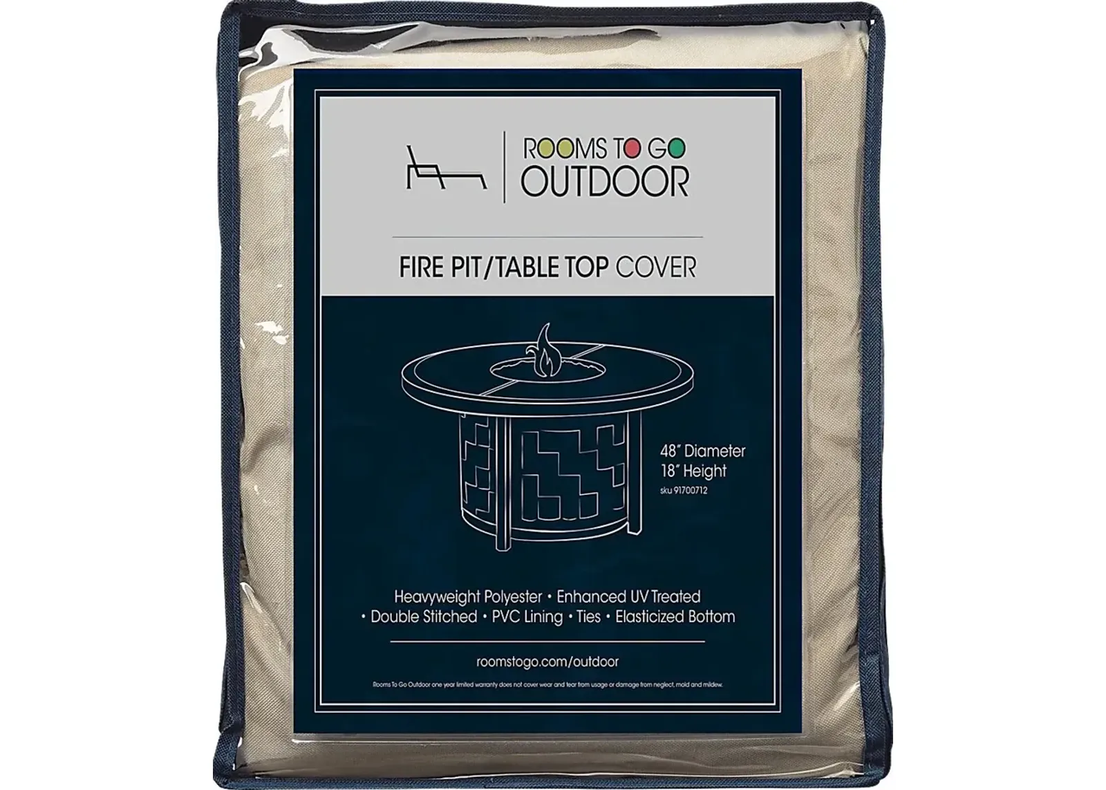 Patio 48 in. Fire Pit Cover