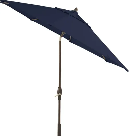 Seaport 9' Octagon Navy Outdoor Umbrella