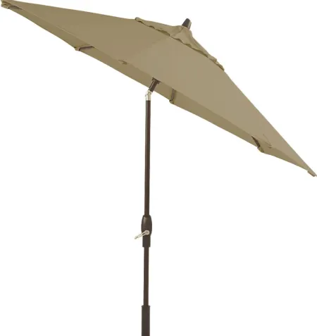 Seaport 9' Octagon Heather Beige Outdoor Umbrella