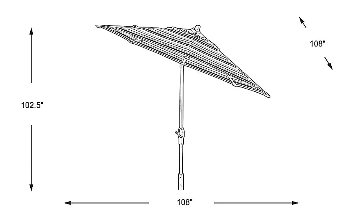 Seaport 9' Octagon Dolce Oasis Outdoor Umbrella