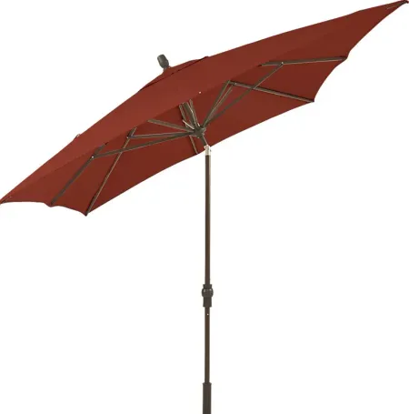 Seaport 8 x 10 Rectangle Terracotta Outdoor Umbrella