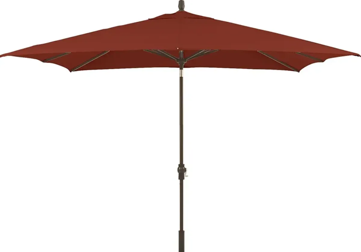 Seaport 8 x 10 Rectangle Terracotta Outdoor Umbrella