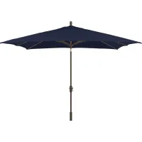 Seaport 8 x 10 Rectangle Navy Outdoor Umbrella