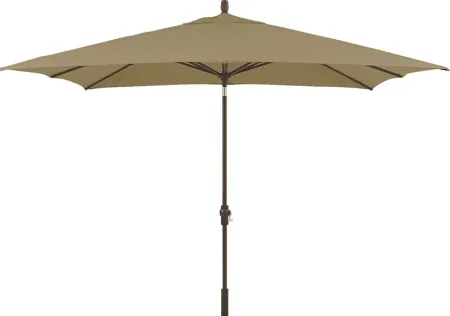 Seaport 8 x 10 Rectangle Heather Beige Outdoor Umbrella