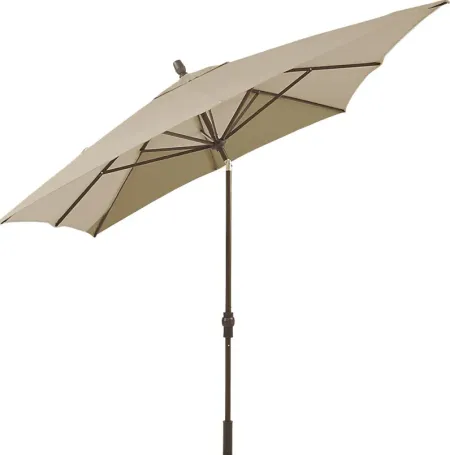 Seaport 8 x 10 Rectangle Flax Outdoor Umbrella