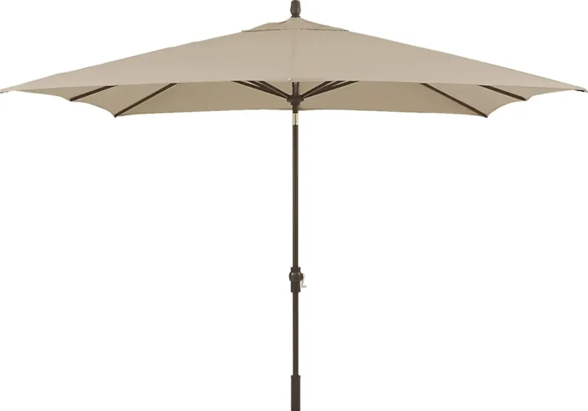 Seaport 8 x 10 Rectangle Flax Outdoor Umbrella