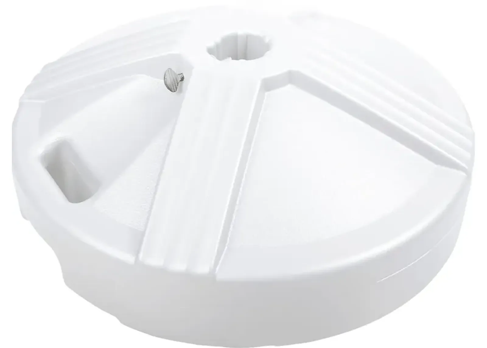 Neala White 50 lb. Umbrella Base