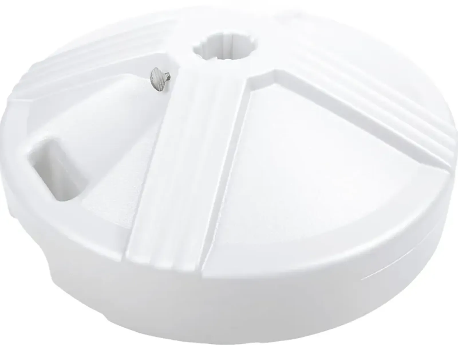 Neala White 50 lb. Umbrella Base