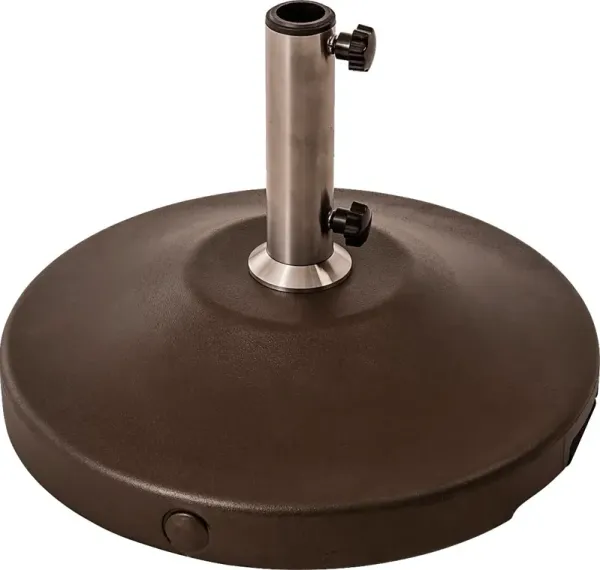 Cien Brown 120 lb. Free Standing Umbrella Base With Wheel