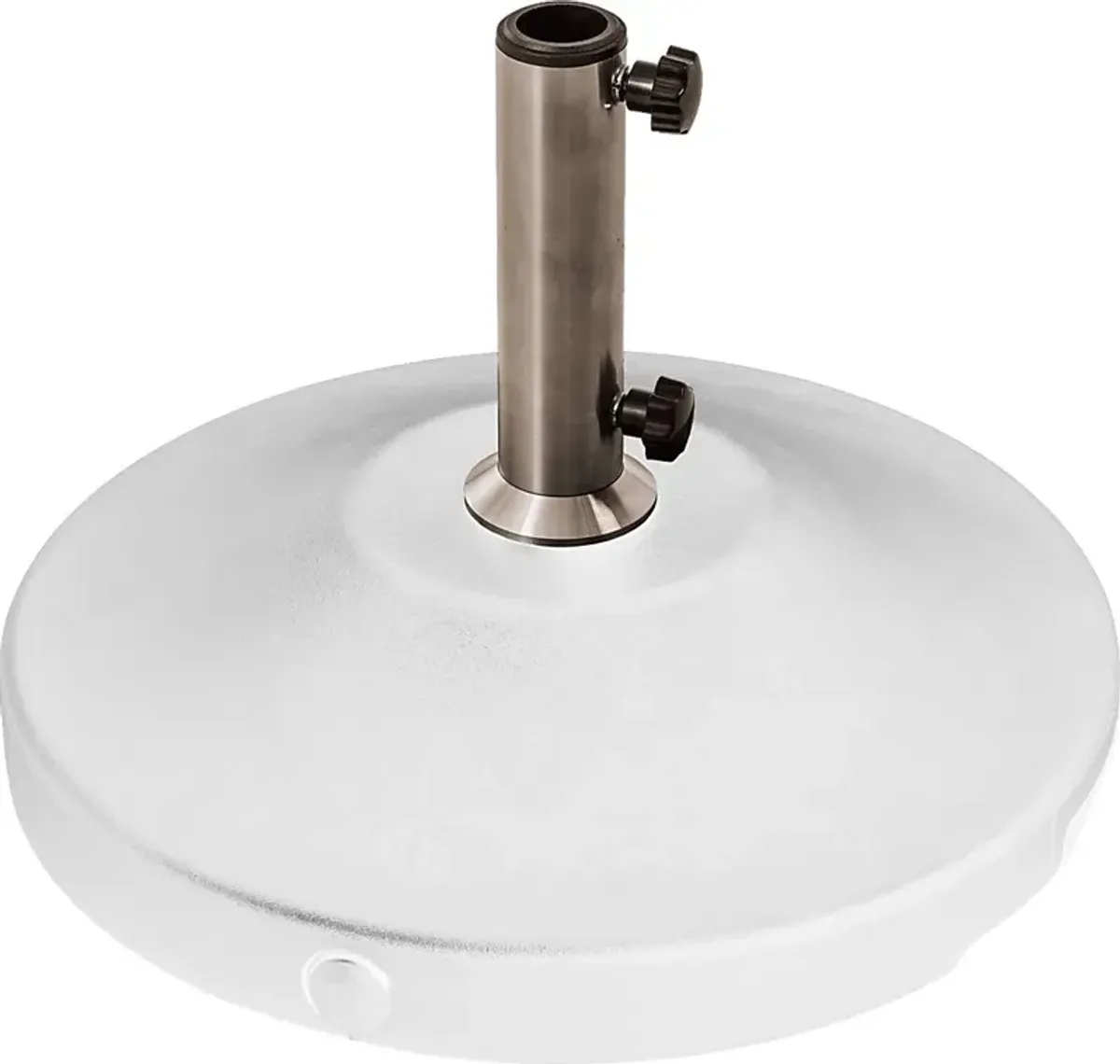 Jaida White 80 lb. Umbrella Base With Wheel